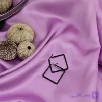گوشواره هندسی مشکی طرح مربع