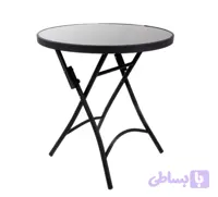 میز پاپایا تاشو دایره نگین /قطر 60