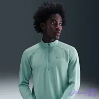 تیشرت رانینگ مردانه Nike Stride Therma-FIT Winterized | نیم‌زیپ و گرم | زیتون کمپ