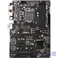 مادربرد استوک ازراک مدل  b85  icafe4 نسل 4 سوکت1150حافظه  ddr3 نوع فاکتور atx