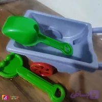 اسباب بازی فرغون ب همراه وسایل شن بازی ساحل