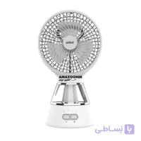پنکه رومیزی شارژی چراغ LED برند سانفورد مدل SF6663MFN