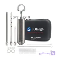 کیت سرنگ تزریق ماریناد و طعم‌دهنده گوشت Ofargo مدل 60 میلی‌لیتری با 3 سوزن