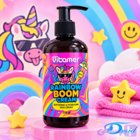 کرم نرم کننده و آبرسان پوست ویتامر (VITAMER) مدل RAINBOW BOOM حجم ۲۵۰ گرم