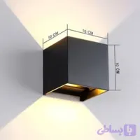 چراغ دکوراتیومکعب ۲طرفه دمپردار مدل ۷۵۰