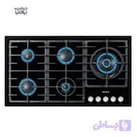 اجاق گاز 5 شعله صفحه ای نیک کالا شیشه ای مدل GGH 303