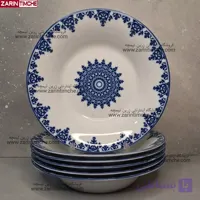 بشقاب خورشت خوری چینی زرین مدل سمرقند