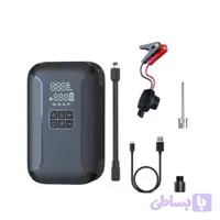 استارتر و کمپرسور باد خودرو ۲ در ۱ مدل S02 + پاوربانک