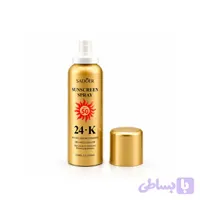 اسپری ضدآفتاب ۲۴K سادور مدل Golden SPF 50 حجم ۱۵۰ میل