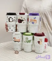تراول ماگ آسان نوش فانتزی طرح حیوانات COFFEE کد004147