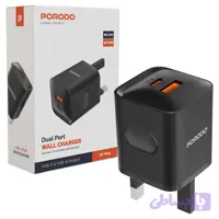 شارژر پرودو Porodo Dual port Wall Charger UK