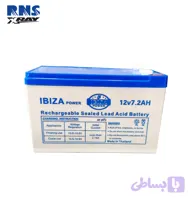 باتری 12 ولت 7.2 آمپر ایبیزا ibiza