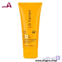 کرم ضد آفتاب و ضد لک SPF 50 بدون رنگ پوست چرب و آکنه دار لافارر 40ml