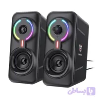 اسپیکر دسکتاپ اونیکوما مدل Onikuma L6 | صدای ۱۰ وات با بلوتوث ۵.۰ و نورپردازی RGB