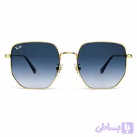 عینک آفتابی ریبن مدل 3764 | فریم فلزی مربعی با لنز شیشه‌ای UV400 در دو رنگ (کد HKG9Z)