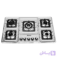 اجاق گاز صفحه‌ای ۵ شعله بارانا مدل S560 استیل ترموکوپل‌دار
