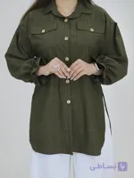 شومیز ساده لینن زنانه پریا مدل 10470