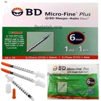 سرنگ انسولین بی دی اصل آمریکا 1ML یک سی سی