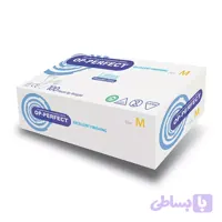 دستکش لاتکس اپی پرفکت بدون پودر ۱۰۰عددی مدیوم M