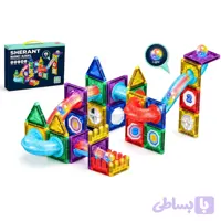 ساختنی مگنتی 66 قطعه مگنت تایل مدل Magnet Blocks کد 108