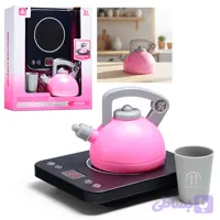 اسباب بازی کتری برقی مدل Induction Cooktop کد 627، باتری خور صدادار و چراغدار