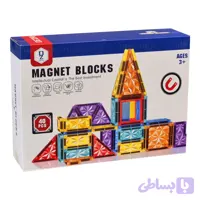 ساختنی مگنتی 40 قطعه مگنت تایل مدل Magnet Blocks کد 148