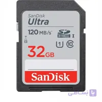 کارت حافظه SDHC سن دیسک مدل Ultra کلاس 10 استاندارد UHS-I U1 سرعت 120MBps ظرفیت 32 گیگابایت