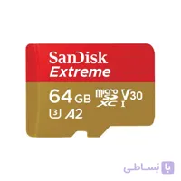 کارت حافظه microSDXC سن دیسک مدل Extreme کلاس A2 استاندارد UHS-I U3 سرعت 170MBps ظرفیت 64 گیگابایت