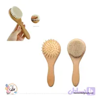 ست شانه و برس گرد چوبی ROVCO