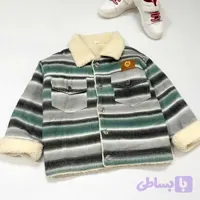 کت تک بچه گانه کتان داخل خز ببعی طرح لبخند