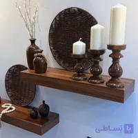 شلف دیواری و طاقچه ۶۰ سانتی متری با پایه مخفی