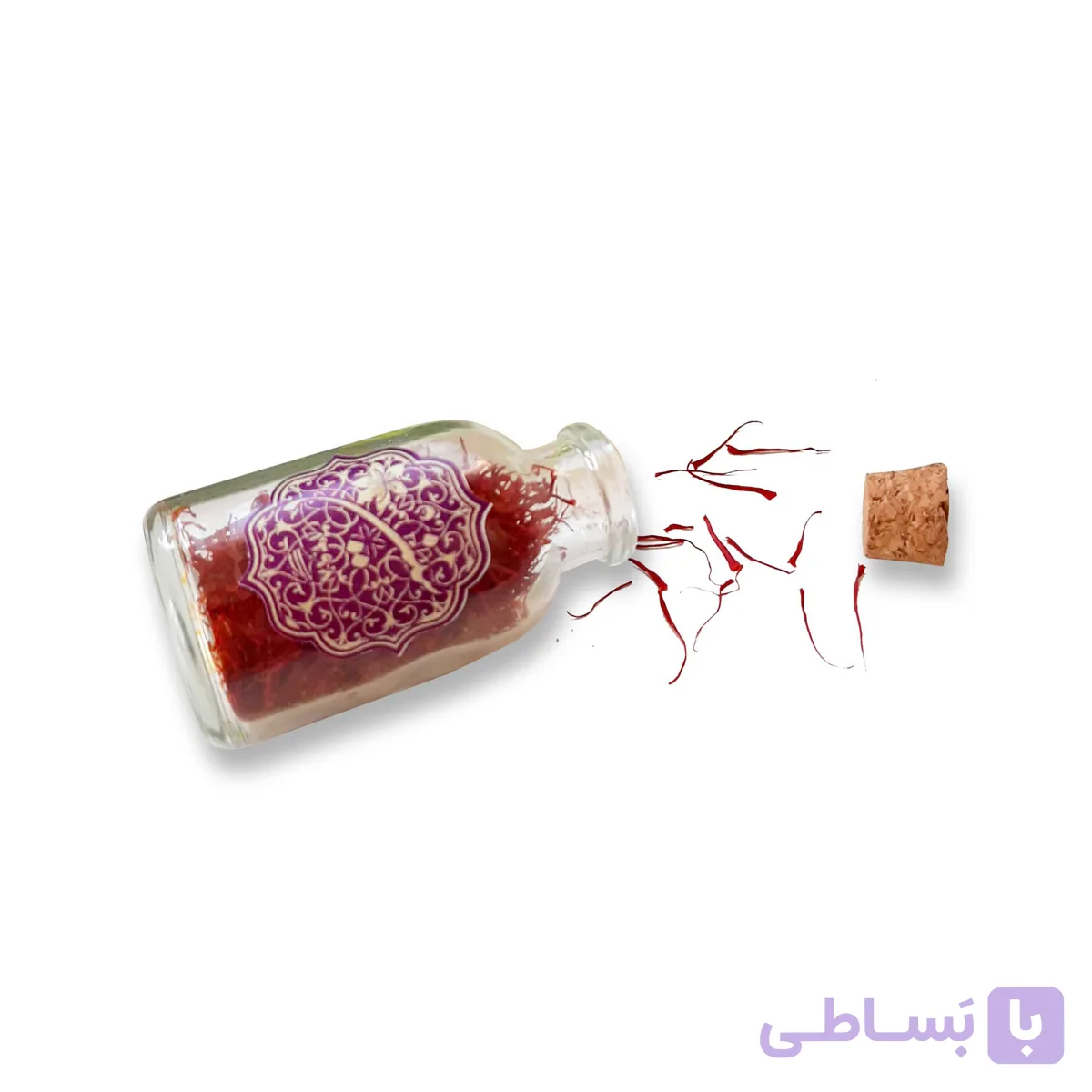 زعفران سرگل یک مثقالی چوب پنبه‌ای سین