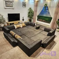 کرسی مبله 12 نفره طوسی