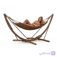 ننو چوبی ریلکسی مدل ماه چوب