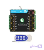 ریموت کنترل 6 کانال به همراه گیرنده تغذیه 12 ولت