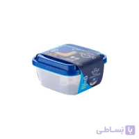 ظرف یکبار مصرف هات دلیوری 1000 سی‌سی مربع درب آبی پیکنیک