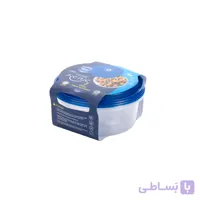 ظرف یکبار مصرف هات دلیوری (گرد) 1250سی سی درب آبی پیکنیک