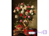 نخ و نقشه تابلو فرش طرح گلدان مجلسی – کد NG1667