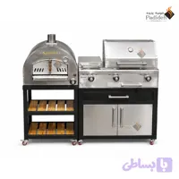پک کمبو 3 باربیکیو استیل مشکی D90 با پیتزاپز