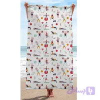 حوله طرح دار ورزشی 120*70