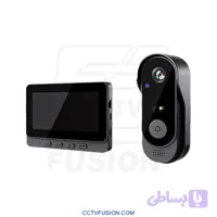 زنگ تصویری بی‌سیم اسمارت گیت مدل X8 | مانیتور ۴.۳ اینچی، پنل دوربین‌دار IP66، دید در شب، مکالمه دوطرفه، بدون نیاز به WiFi