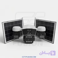 دوربین ۴ لنز سولار سیم‌کارتی AOV-V4D26 | دو پنل خورشیدی، چهار لنز ۵ مگاپیکسل، فناوری AOV، دید رنگی شب، اتصال ۴G