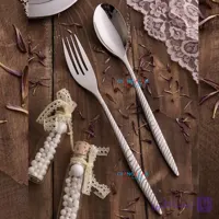سرویس قاشق چنگال اشمیتز کاملا براق طرح آخن - چنگالک