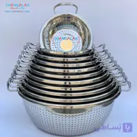 آبکش استیل دسته دار برند NEW BERLIN - چنگالک