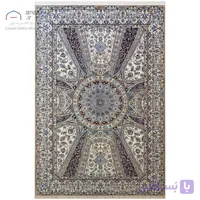 فرش نایین نقشه شهیاد دستباف الوان ۶ لا گل ابریشم کد D28188
