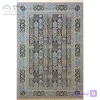 فرش دستباف نایین ۶متری الوان نقشه محرمات (قلمدانی) ۶ لا گل ابریشم کد D28196