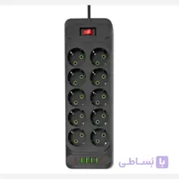 چندراهی برق پاورسوکت مدل F35U-Type-C