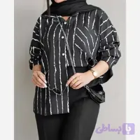 شومیز راه راه پری جنس سوپرسافت سایز 36 تا 48