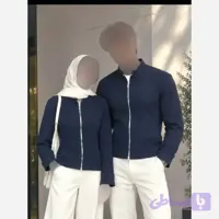 سویشرت جلوزیپ دار اسپرت دخترانه پسرانه زنانه سرمه ای جنس والرین گرم بالا فری سایز