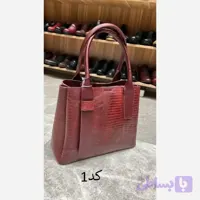 کیف آلاله چرم طبیعی گاوی ابعاد 30 در 23 سانتی متر - احسان موری شیریانی